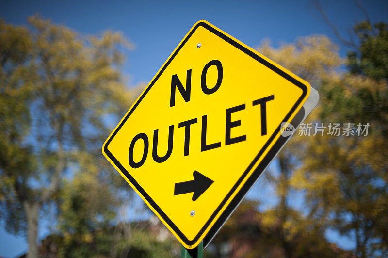 NO OUTLET / Warning sign concept(点击查看更多)